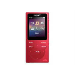 Sony Walkman NW-E394B MP3 Player, 8GB, Red | MP3 Player | Walkman NW-E394B MP3 | Internal memory 8 GB | USB connectivity | NWE394LR.CEW