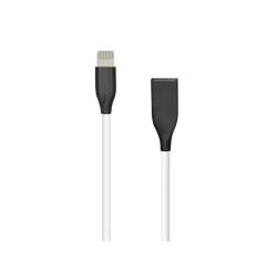 Silikoninis kabelis USB-Lightning (baltas, 1m.) | CA910724