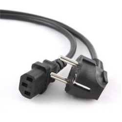 Cablexpert | Power cord (C13), VDE approved | Black | PC-186-VDE