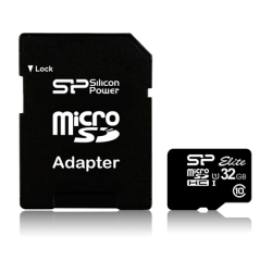 Silicon Power | Elite UHS-I | 32 GB | MicroSDHC | Flash memory class 10 | SD adapter | SP032GBSTHBU1V10SP