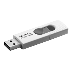 ADATA | UV220 | 64 GB | USB 2.0 | White/Gray | AUV220-64G-RWHGY