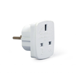 Gembird | AC power adapter, UK socket to EU Schuko plug, 7.5 A | Travel adapter | A-AC-UKEU-001