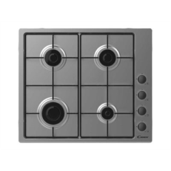 Candy | CHW6LBX | Hob | Gas | Number of burners/cooking zones 4 | Rotary knobs | Stainless steel