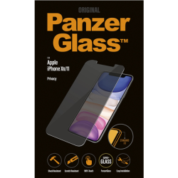 PanzerGlass | P2662 | Screen protector | Apple | iPhone Xr/11 | Tempered glass | Transparent | Confidentiality filter; Anti-shatter film (holds the glass together and protects against glass shards in case of breakage); Easy Installation with full adhesive; Compatible with all Cases; Anti-glare coating (reduces light reflection); Blue light reduction; Oleophobic layer (anti-bacterial + anti-fingerprints); 100% touch preservation; Maintains all pho