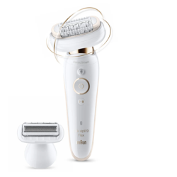 Braun | Silk-epil 9 Flex SES9002 | Epilator | Operating time (max) 40 min | Bulb lifetime (flashes) Not applicable | Number of power levels 2 | Wet & Dry | White/Gold | SES 9002