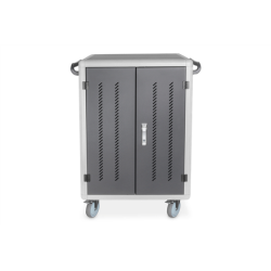 Digitus | Black | Charging Trolley 30 Notebooks / Tablets up to 15.6" | Pressure lock system with swiveling lever handle on the front and back door, lockable; Safety plug socket with switch on the side | DN-45002