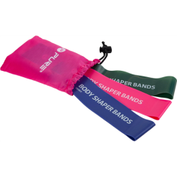 Pure2Improve | Body Shaper Bands, Set of 3 | Green, Pink and Purple | P2I800100