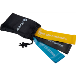 Pure2Improve | Body Shaper Bands, Set of 3 | Black, Blue and Yellow | P2I800110