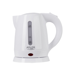 Adler | Kettle | AD 1272 | Electric | 1600 W | 1 L | Stainless steel/Polypropylene | 360° rotational base | White