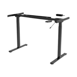 Desk frame | 71.5 - 121.5 cm | Maximum load weight 70 kg | Black | DA-90430