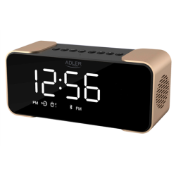Adler | AD 1190 | Wireless alarm clock with radio | W | AUX in | Copper/Black | Alarm function | AD 1190cr