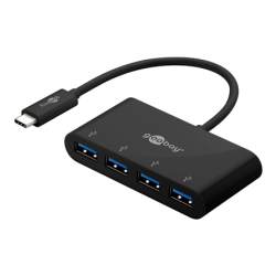 Goobay | 4-Port USB-C Multiport Adapter | 61073 | Type-C | USB-A