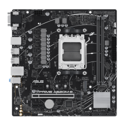 Asus | PRIME A620M-E | Processor family AMD | Processor socket AM5 | DDR5 DIMM | Memory slots 2 | Supported hard disk drive interfaces SATA, M.2 | Number of SATA connectors 4 | Chipset AMD A620 | Micro-ATX | 90MB1F50-M0EAY0