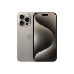 Apple | iPhone 15 Pro Max | Natural Titanium | 6.7 " | Super Retina XDR display with ProMotion | 2796 x 1290 pixels | A17 Pro | Internal RAM 8 GB | 512 GB | Dual SIM | Nano-SIM and eSIM | 4G | 5G | Main camera 48+12+12 MP | Secondary camera 12 MP | iOS | 17 | MU7E3PX/A