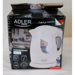 SALE OUT.Adler AD 08 Cordless Water Kettle, Beige Adler Kettle AD 08 b Standard 850 W 1 L Plastic 360° rotational base Beige DAMAGED PACKAGING	 | Kettle | AD 08 b | Standard | 850 W | 1 L | Plastic | 360° rotational base | Beige | DAMAGED PACKAGING | AD 08 bSO