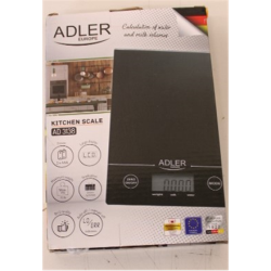 SALE OUT. Adler AD 3138 Kitchen scales, Capacity 5 kg , Big LCD Display, Auto-zero/Auto-off, Black Adler Kitchen scales Adler AD 3138 Maximum weight (capacity) 5 kg Graduation 1 g Display type LCD Black DAMAGED PACKAGING | Kitchen scales | Adler AD 3138 | Maximum weight (capacity) 5 kg | Graduation 1 g | Display type LCD | Black | DAMAGED PACKAGING | AD 3138 bSO