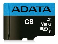 ADATA 64GB Micro SDXC V10 85MB/s + ad. | AUSDX64GUICL10A1-RA1