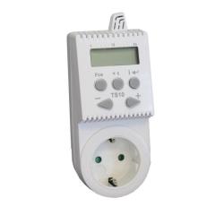 Kištukinis programuojamas patalpos termostatas (termoreguliatorius) TS10, 16A | 05-00050-RUBISOLIS