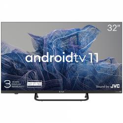 32', FHD, Android TV 11, Black, 1920x1080, 60 Hz, Sound by JVC, 2x8W, 27 kWh/1000h , BT5.1, HDMI ports 3, 24 months | 32F750NB