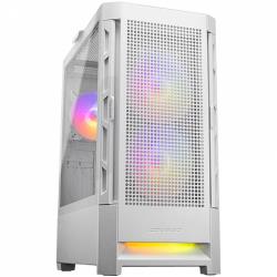 COUGAR | Duoface RGB White | PC Case | Mid Tower / Airflow Front Panel / 2 x 140mm & 1x 120mm ARGB Fans incl. / TG Left Panel | CGR-5ZD1W-RGB