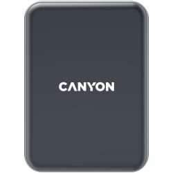 CANYON CH-15, Car holder and wireless charger MegaFix, C-15, 15W, Input: USB-C: 5V/2A, 9V/3A; Output: 5W, 7.5W, 10W, 15W;89*65*12mm,0.195kg,black | CNE-CCA15B