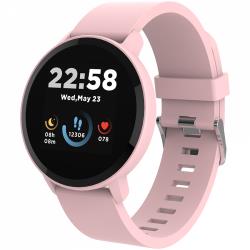 CANYON Lollypop SW-63, Smart watch, 1.3inches IPS full touch screen, Round watch, IP68 waterproof, multi-sport mode, BT5.0, compatibility with iOS and android, Pink, Host: 25.2*42.5*10.7mm, Strap: 20*250mm, 45g | CNS-SW63PP