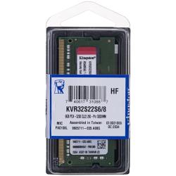 Kingston 8GB 3200MT/s DDR4 Non-ECC CL22 SODIMM 1Rx16, EAN: 740617310887 | KVR32S22S6/8
