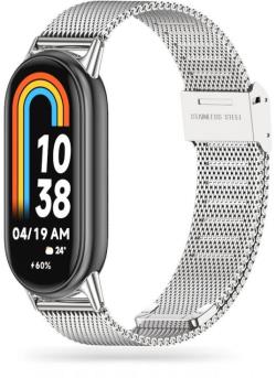 Tech-Protect watch strap MilaneseBand Xiaomi Smart Band 8, silver | 9490713935170