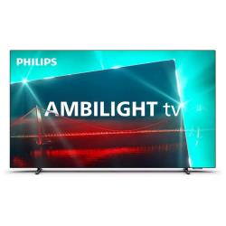 Philips 4K UHD OLED Android™ TV 65" 65OLED718/12 3-sided Ambilight 3840x2160p HDR10+ 4xHDMI 3xUSB LAN WiFi DVB-T/T2/T2-HD/C/S/S2, 40W
