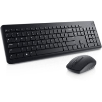 Dell | Keyboard and Mouse | KM3322W | Keyboard and Mouse Set | Wireless | Batteries included | LT | Black | Wireless connection | 580-AKFZ_LT