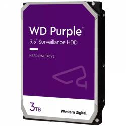 HDD Video Surveillance WD Purple 3TB CMR, 3.5'', 256MB, SATA 6Gbps, TBW: 180 | WD33PURZ