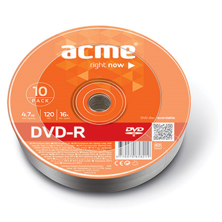 Acme DVD-R 4.7 GB, 16 x, 10 Pcs. Shrink