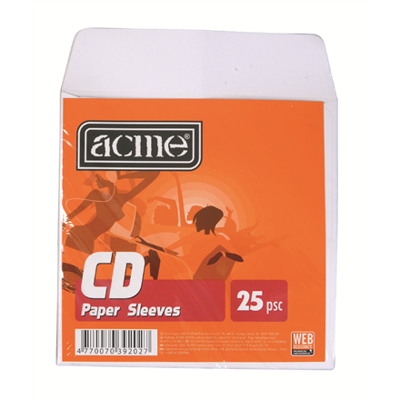 Acme CD Paper sleeves with window, 25 pc(s)