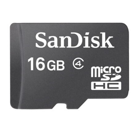 Sandisk MicroSDHC 16GB Class 2 16 GB, MicroSDHC, Flash memory class 2