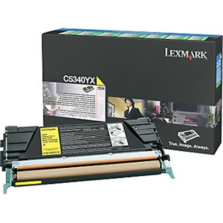 Lexmark C5340YX Cartridge, Yellow, 7000 pages
