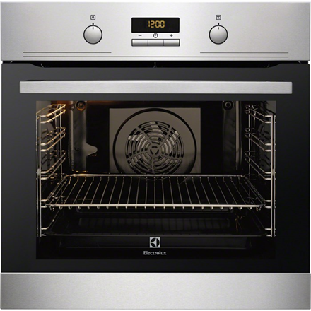 Electrolux Oven EOC3430COX 74 L, Stainless steel, Pyrolitic, Push pull, Height 59.4 cm, Width 59.4 cm