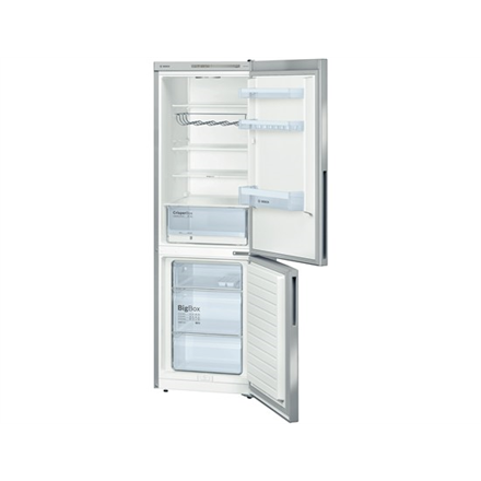 Bosch Refrigerator KGV36VI32 Free standing, Combi, Height 186 cm, A++, Fridge net capacity 213 L, Freezer net capacity 74 L, 39 dB, Stainless steel