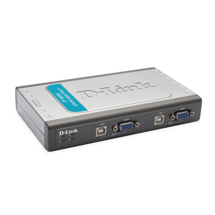 D-Link DKVM-4U KVM Switch, 4 port USB, Warranty 24 month(s)