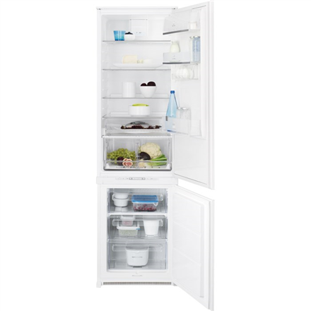 Electrolux Refrigerator ENN3153AOW Built-in, Combi, Height 184.2 cm, A+, No Frost system, Fridge net capacity 228 L, Freezer net capacity 64 L, Display, 39 dB, White