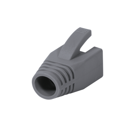 Logilink Modular RJ45 Plug Cable Boot 8mm grey, 50pcs
