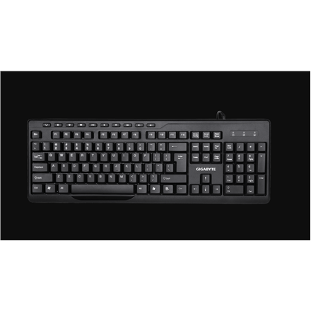 Gigabyte KM6300 Keyboard and Mouse Set, Wired, Mouse included, EN, USB, Black
