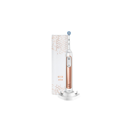 Oral-B Electric Toothbrush Genius X 20100S Rechargeable, For adults, Number of brush heads included 1, Number of teeth brushing modes 6,  RoseGold