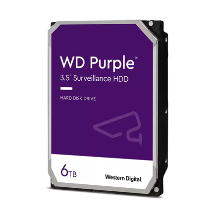 Western Digital Hard Drive Purple WD63PURZ 5400 RPM, 6000 GB
