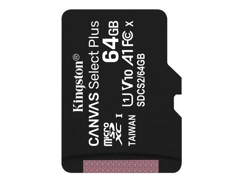 KINGSTON 64GB micSDXC Canvas Select Plus