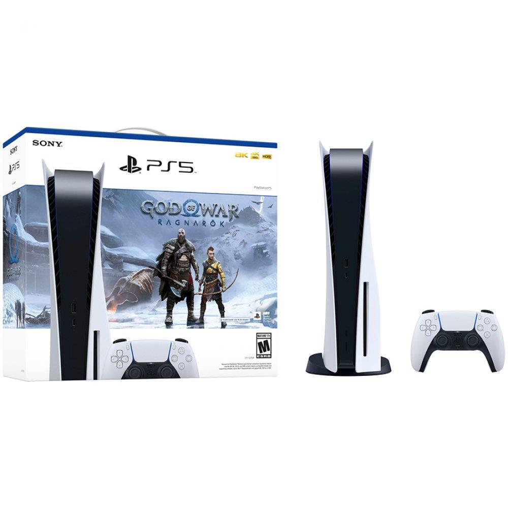 Žaidimų konsolė SONY PlayStation 5 Blu-Ray Edition | Baltas | 825GB SSD | Naujausia revizija | GOD OF WAR ŽAIDIMAS | P27419117E