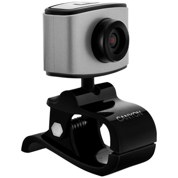 CANYON 720P HD webcam with USB2.0. connector, 360° rotary view scope, 2.0Mega pixels, cable length 1.25m, Silver, 61.5x49.2x82.5mm, 0.097kg