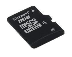 MEMORY MICRO SDHC 8GB CLASS4/SNGL PACK SDC4/8GBSP KINGSTON