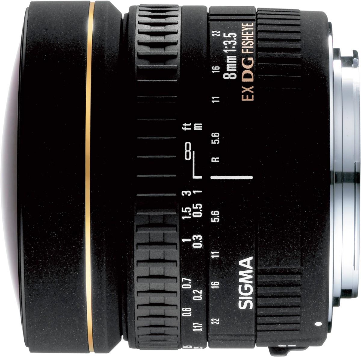 Sigma 8mm f/3.5 EX DG Circular Fisheye lens for Canon