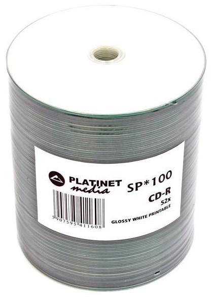 Platinet CD-R 700MB 52x Glossy Print 100tk spindle