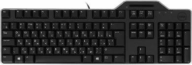 Russian (QWERTY) Dell KB-813 Smartcard Reader USB Keyboard Black